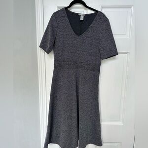 H&M V-Neck, Flare Midi Dress